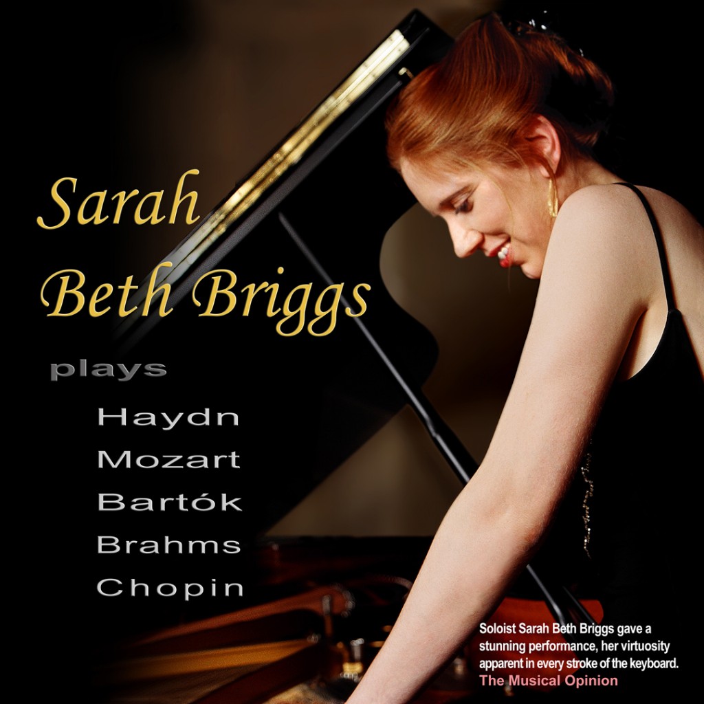 Sarah Beth Briggs plays Haydn, Mozart, Bartok, Brahms and Chopin